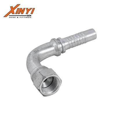 China Carbon Steel Stainless Steel 90 Degree JIC FEMAIL 74 Cone Seat Hose Fittings for sale