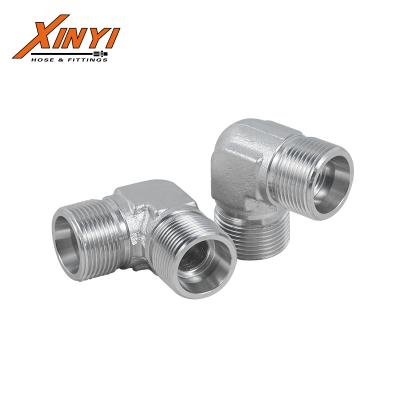 China Wholesales High Quality Carbon Steel Stainless Steel Hydraulic 90 DEGREE ELBOW FITTING ADAPTER for sale