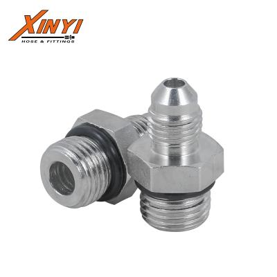 China MALE 74 Stainless Steel DEGREE CONE/SAE O-RING STRAIGHT BOSS HYDRAULIC ADAPTER Carbon Steel JIC JIC for sale