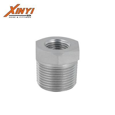 China Carbon Steel Stainless Steel BSPT Male 60 Taper Hydraulic Plug Adapter for sale