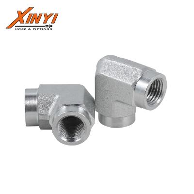 China Machinery 90 Degree NPT 7N9 Female Elbow Hydraulic High Pressure Braided Rubber Hose Fitting for sale