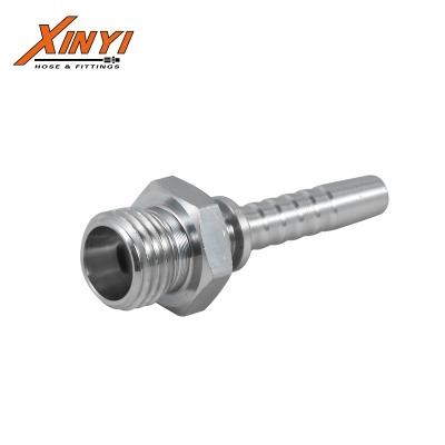 China HIGH QUALITY METRIC carbon steel stainless steel hose fitting METRIC SLIP TYPE HYDRAULIC HOSE FITTING for sale