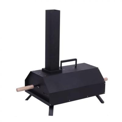 China Easily Assembled Black Wooden Pellet Pizza Oven Part Specialized In Manufacturing for sale