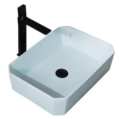 China New Bathroom Countertop Hand Wash Basin Artificial Stone Wash Basin Bathroom Vanity Eco-friendly Solid Outdoor Acrylic Basin for sale