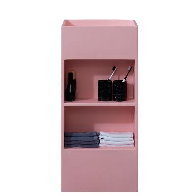 China New Product Easy Clean Drawers Storage Drawers Cabinet Bathroom Solid Solid Outdoor Washbasin With Drawer for sale