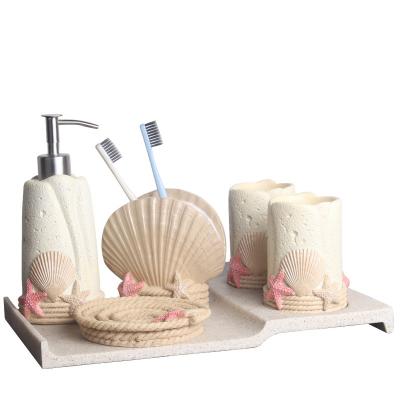 China Sustainable China Supply Bathroom Accessory Set 5 Piece Swimsuit Set Body And Bath Sets for sale