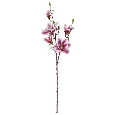 China Wholesale high simulation artificial flower Zhejiang cheap bulk artificial magnolia floral for living room for sale