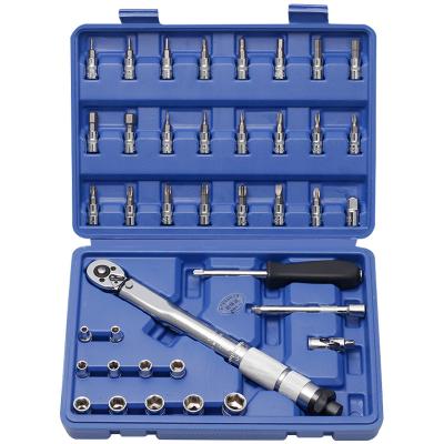 China 39pcs Chrome Vanadium Steel Wrench DIY Tools Torque Wrench Bike Tool Box Torque Wrench Set Box China for sale