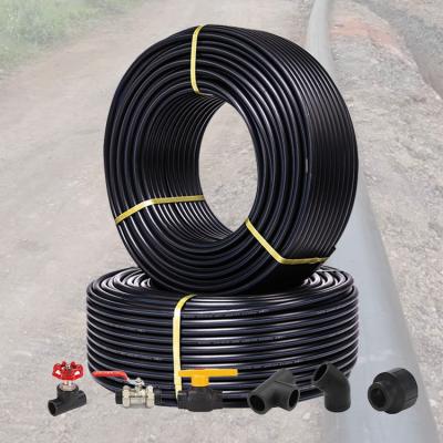 China PE Farms Drip Line Hose Drip Irrigation Tape System Flat Fan Dripline Spacing 10cm Drip HDPE Irrigation Pipe for sale