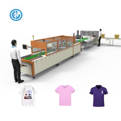 China Automatic T-shirt Drip Wrapping Toddler Boy Clothes Summer Folding Machine 400cm*96cm*150cm for sale