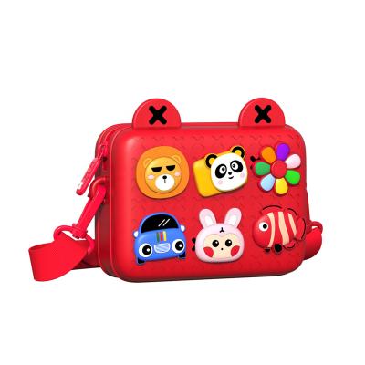 China Waterproof Waterproof Anti-fouling 3D Animal Buckles Fashionable Unisex Kids Satchel For Students for sale