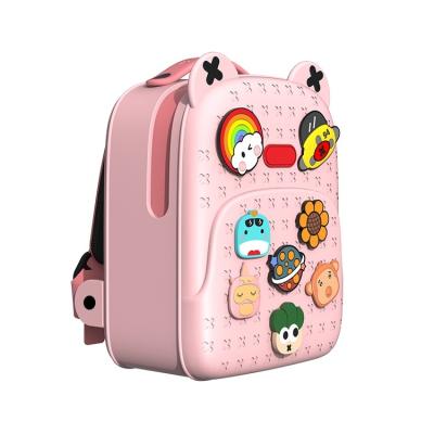 China Hot Selling Waterproof Durable Kids Gift Waterproof Cartoon DIY Buckles Cute School Backpack For Student for sale