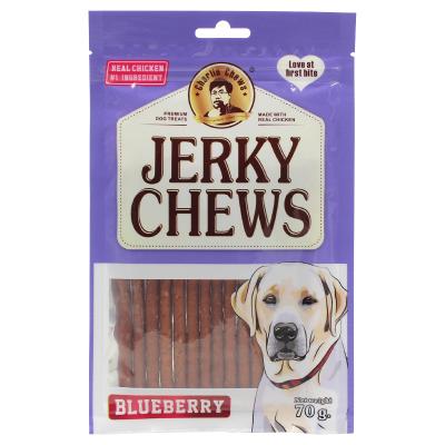 China Viable Flavored Chew Sticks Dog Treats Dog Jerky Snacks Blueberry Flavor for sale