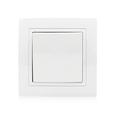 China Wall Switch 10A/250V Single Switch European Standard Single Display Single Switch PC Panel CE Certification for sale