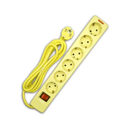 China Other Plug 1.5m European Style Four-Five-Six-Bit European Style Power Air Conditioning Wiring Board Korea Standard 16A Plug-in Socket for sale