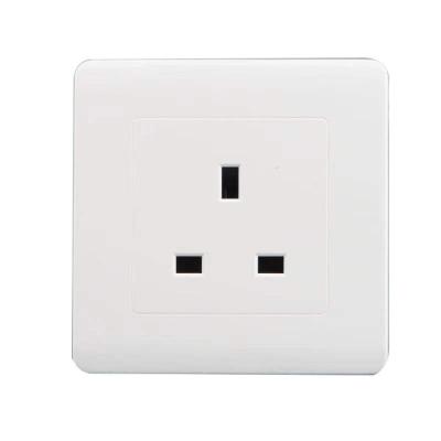 China Other British Sound 13A Double Socket With Switch With Light Wall Socket Engineering Extension Socket Panel for sale