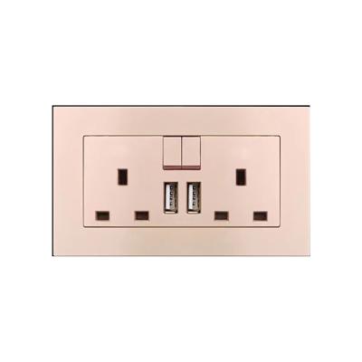 China Other 13A 110v~250v with Universal USB Double Pin Sockets UK Standard Switches with Good Price for sale