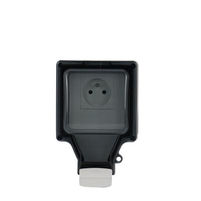 China Other Type 16A 110v~250v 86 Outlet Waterproof IP66 French Box Bathroom Splashproof Socket for sale