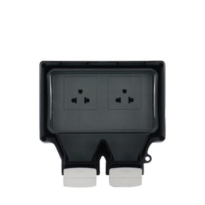 China Other Type 16A 110v~250v 86 American Bathroom Socket Outdoor Waterproof IP66 Industrial Plug Set With Portable Plastic Box for sale