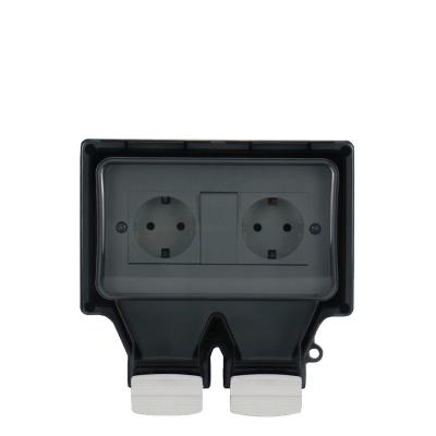 China Other 86 Type IP66 16A Outdoor Waterproof German Wall Mounted Bathroom Socket Switch Electrical Switches And Socket for sale