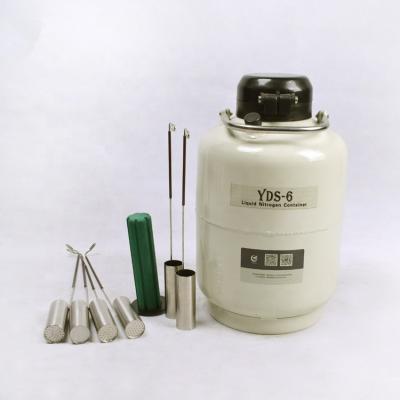 China YDS-6 Animal Production Liquid Nitrogen Container Dewar Tank Farm Sperm Tools for sale