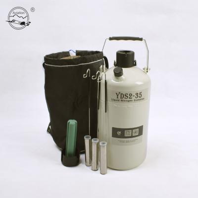 China Animal Husbandry Veterinary Animal Insemination Instrument Use YDS2-35 Liquid Nitrogen Tank for sale