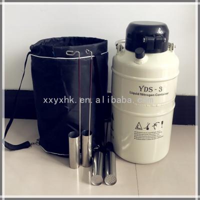 China Portable Animal Production Liquid Nitrogen Transport Container Cattle Semen Bottle Price for sale