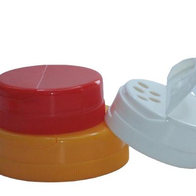 China Custom Child Safe Plastic Double Sided Bottle Clamshell Round Double Sided Lid Pepper for sale