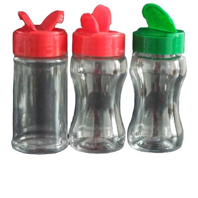 China Custom Clamshell Spice Bottle Child Safe Custom Single and Double Condiments, Large Choice of Clamshell Colors Plus Matching Bottles for sale