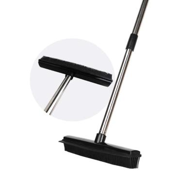 China Eco-friendly Pet Hair Broom Rubber Floor Brush For Carpet Dog Hair Remover Silicone Magic Broom For All Surface for sale