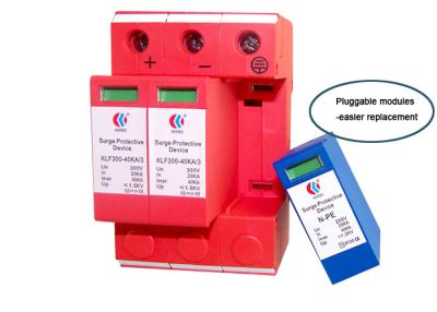 중국 2+1의 단위 3 단계 서지 보호 장치, 고열 저항하는을 가진 태양 서지 보호 장치 판매용