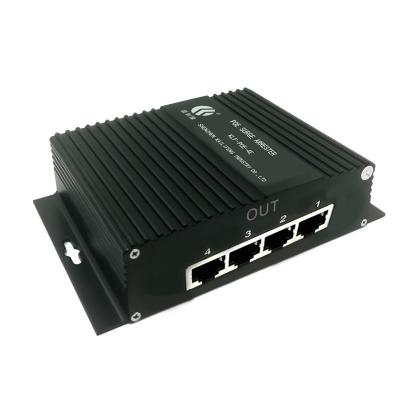 China 4 havenspoe van de de Kleurenrj45 Interface van de Schommelingsbeschermer Zwarte de Schommelingsremhaak van Ethernet Te koop