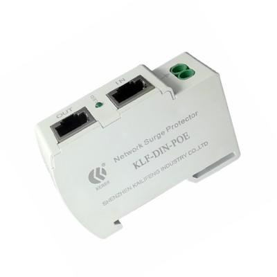 China 35mm DIN Spoor 1000M Poe de Transmissie van de Stroompiekbeveiligingbeschermer Rj45 850mA 10/100/1000M Te koop