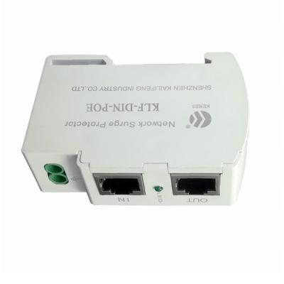 China Gigabitpoe Witte Kleur 35mm van de Schommelings Rembeschermer Rj45 DIN-Spoorinstallatie Te koop