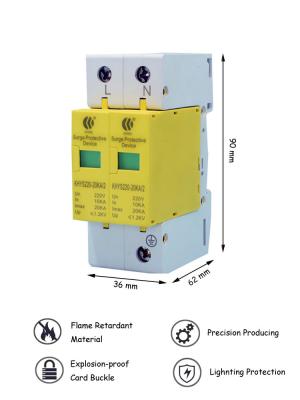 China Enige Fase 2 Elektro de Stroomstootbeschermers van Polen AC voor Elektronisch Materiaal Te koop