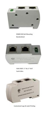 China 35mm Din Rail Mounted Poe Surge Arrester 48V Gigabit For Communication Protection for sale