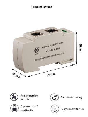 China Gigabit POE Surge Protector , Ethernet Surge Protective Devices 100M/1000M Speed for sale