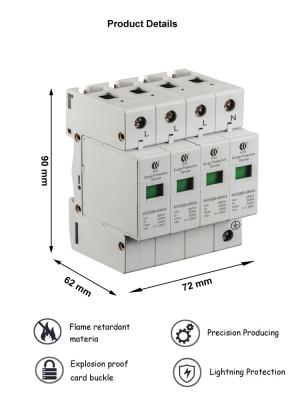 Cina Dispositivo di protezione trifase Pluggable dell'impulso di potere 380VAC per tuono di potere in vendita