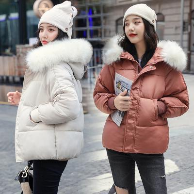 China Cotton clothing waterproof short women 2021 new Korean loose Central Institute of Statistics bread clothes thickened down cotton clothing winter coat for sale