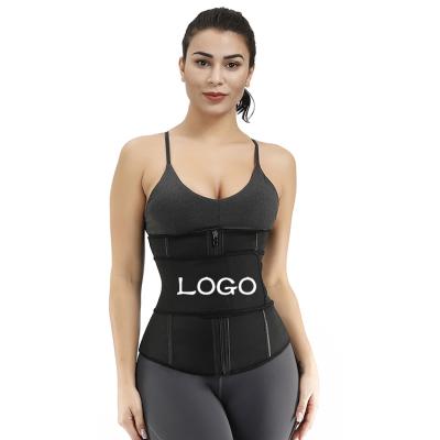 China Front Abdomen Double Layer Design Private Label Lady Latex Waist Trainer Breathable Unique Custom Made Belt for sale