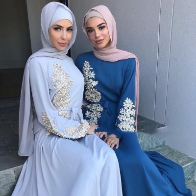 China Abaya Dubai Turkey Muslim Kaftan Dress Islamic Clothing Marocain Hijab Dress For Women Ramadan Dresses Islam Robe Musulman for sale