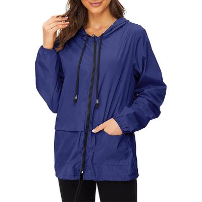 China Lightweight Adult Women Raincoats Packable Women Rain Jacket Singlet Rainwear Plus Size Rain Jackets For Women Waterproof for sale