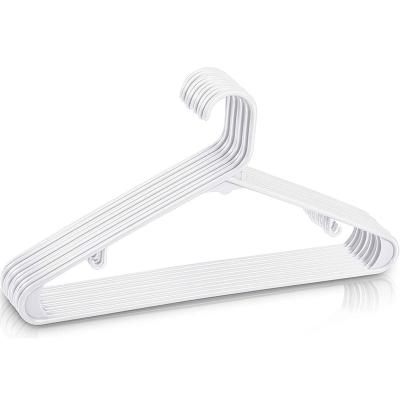 China New Custom Classic/Postmodern Plastic Slip Hangers Non Snag Lightweight Adult Use Closet Organization Slim Smooth Hangers for sale