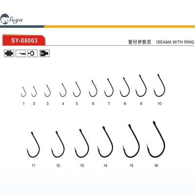 China Japan Fishing EYE SY-08003 High Carbon Steel Outdoor Activity Hooks For Wholesale for sale