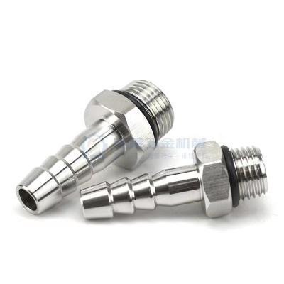 China 304 Stainless Steel Pagoda 8mmHose Brass Fittings 1/4 Tooth Fitting China Supplier CNC Turn Aluminum Stainless Steel-Copper for sale