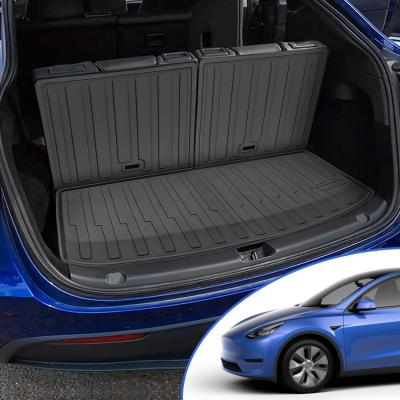 China Anti-skidding.clean Fit For Tesla Model 2020-2022 Y Rear Trunk Cargo Mat Backrest Mats For 7 Seats Model for sale