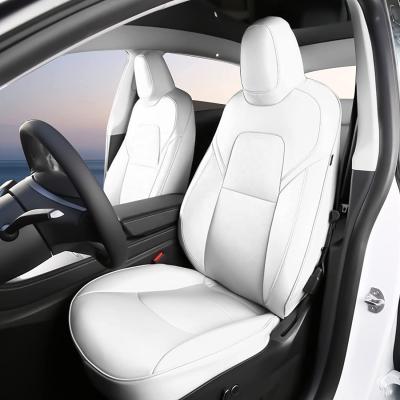 China Durable Waterproof Luxury Seat Cover Custom Fit For Y Pattern PU Car Cushion Leather Protector for sale