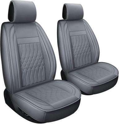 China Full Set Geometric Waterproof Universal Car Leather Seat Covers for Four Seasons for sale