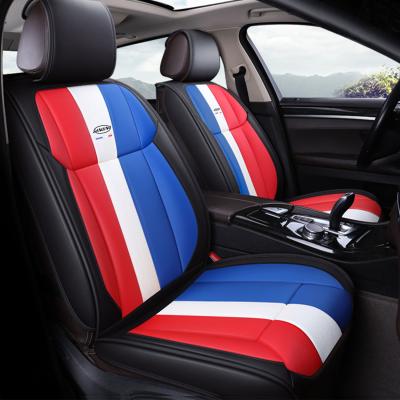 China Amazon Luxury Hot Selling PU Leather Front And Back Cushion Universal Car SUV Car Seat Cover for sale