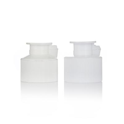 China Non Flip Good Price Plastic Screw Cover Caps White Flip Top Cap 28mm For Plastic Bottle for sale